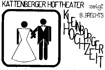 Historisches Bild oder Plakat zu Die Kleinbürgerhochzeit